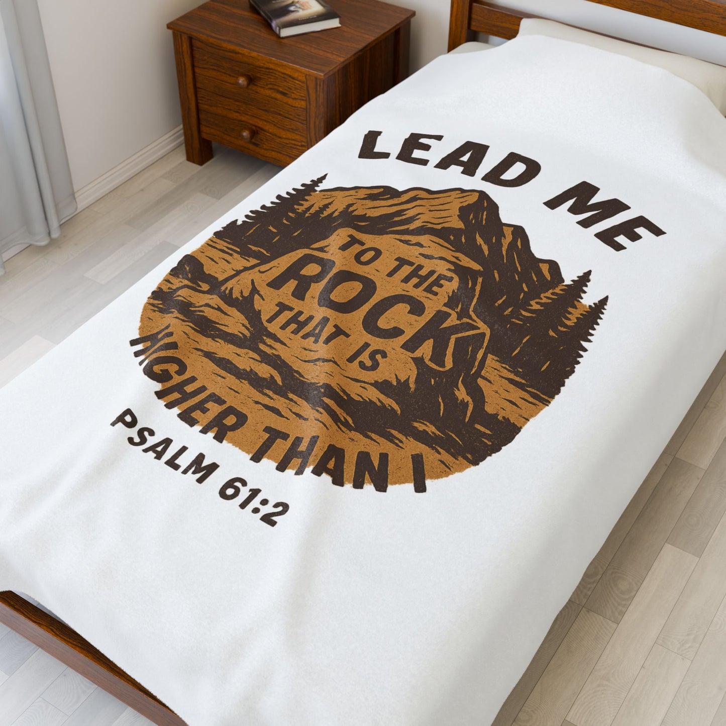 Lead me to the Rock - Blanket Throw