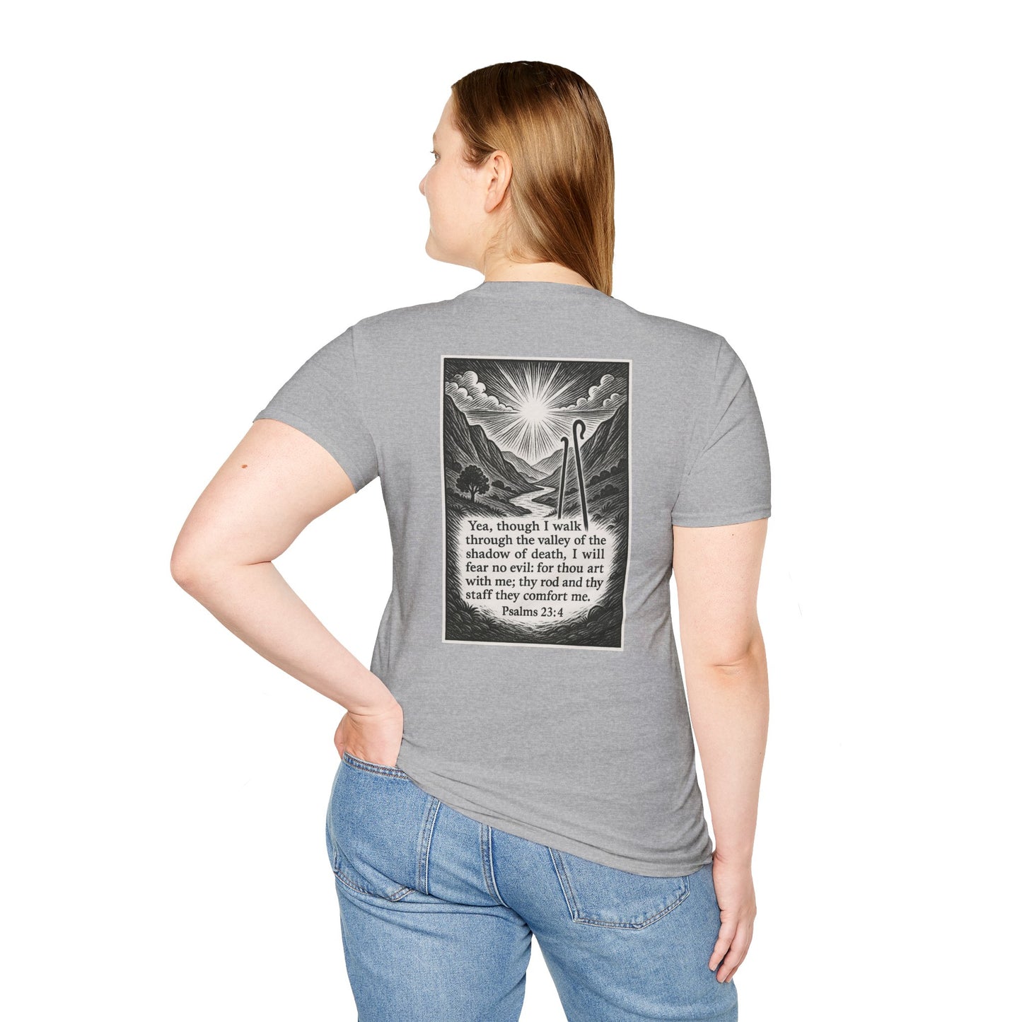 Psalms 23:4 - Unisex Softstyle T-Shirt