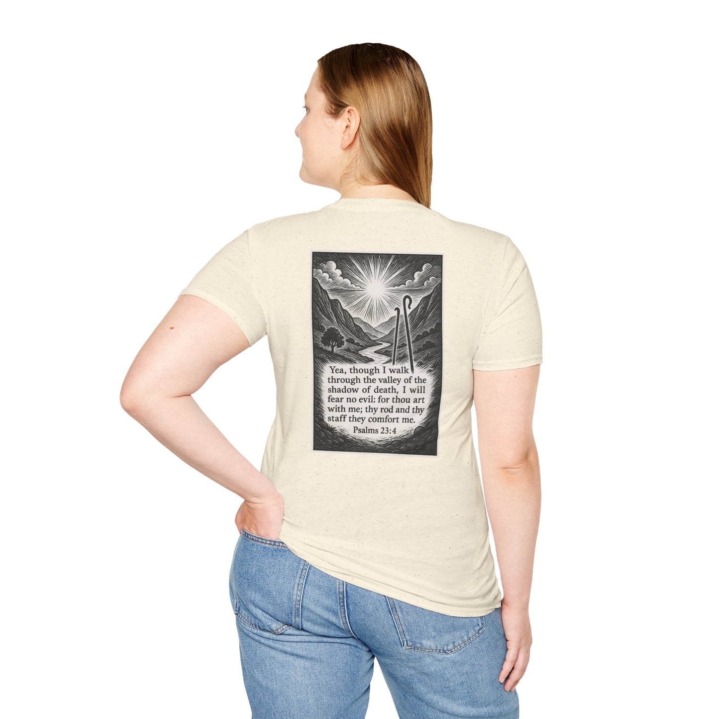 Psalms 23:4 - Unisex Softstyle T-Shirt