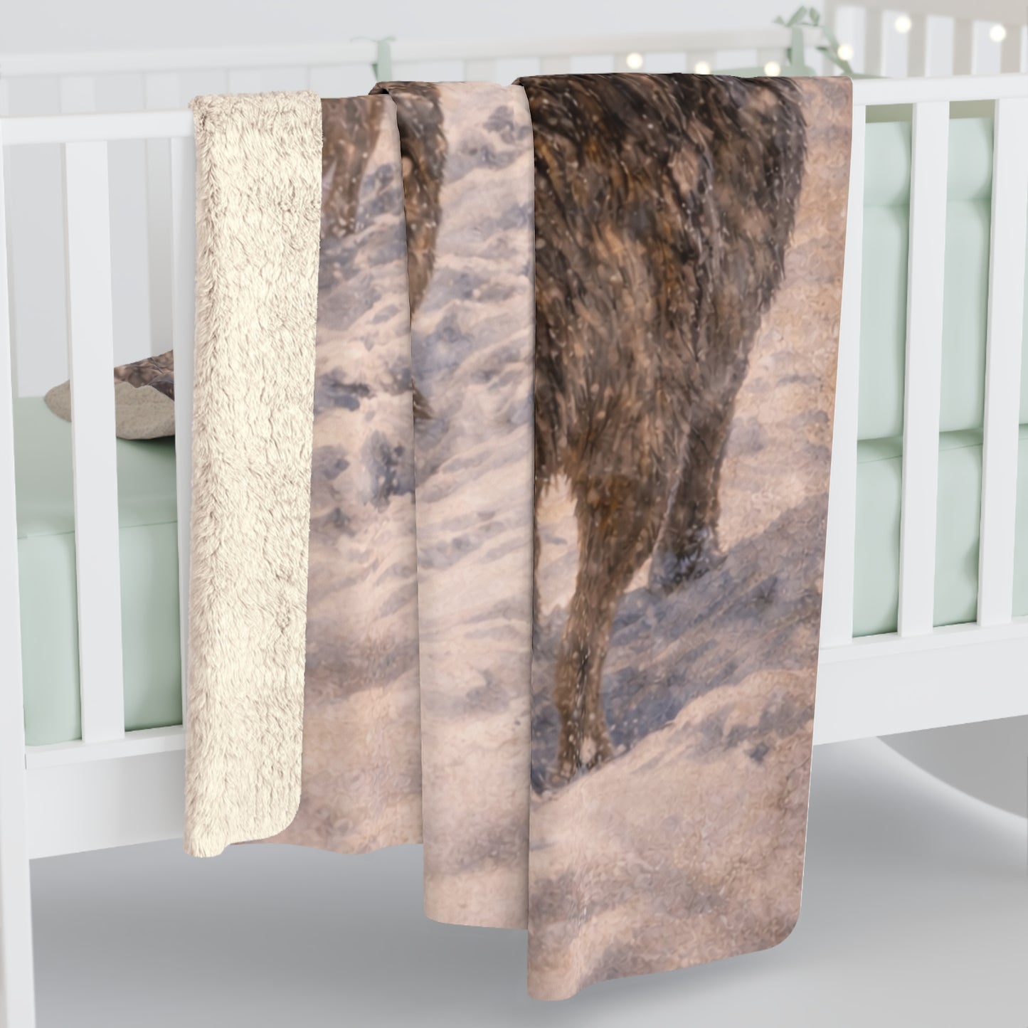 -Wolf Pack Sherpa Blanket