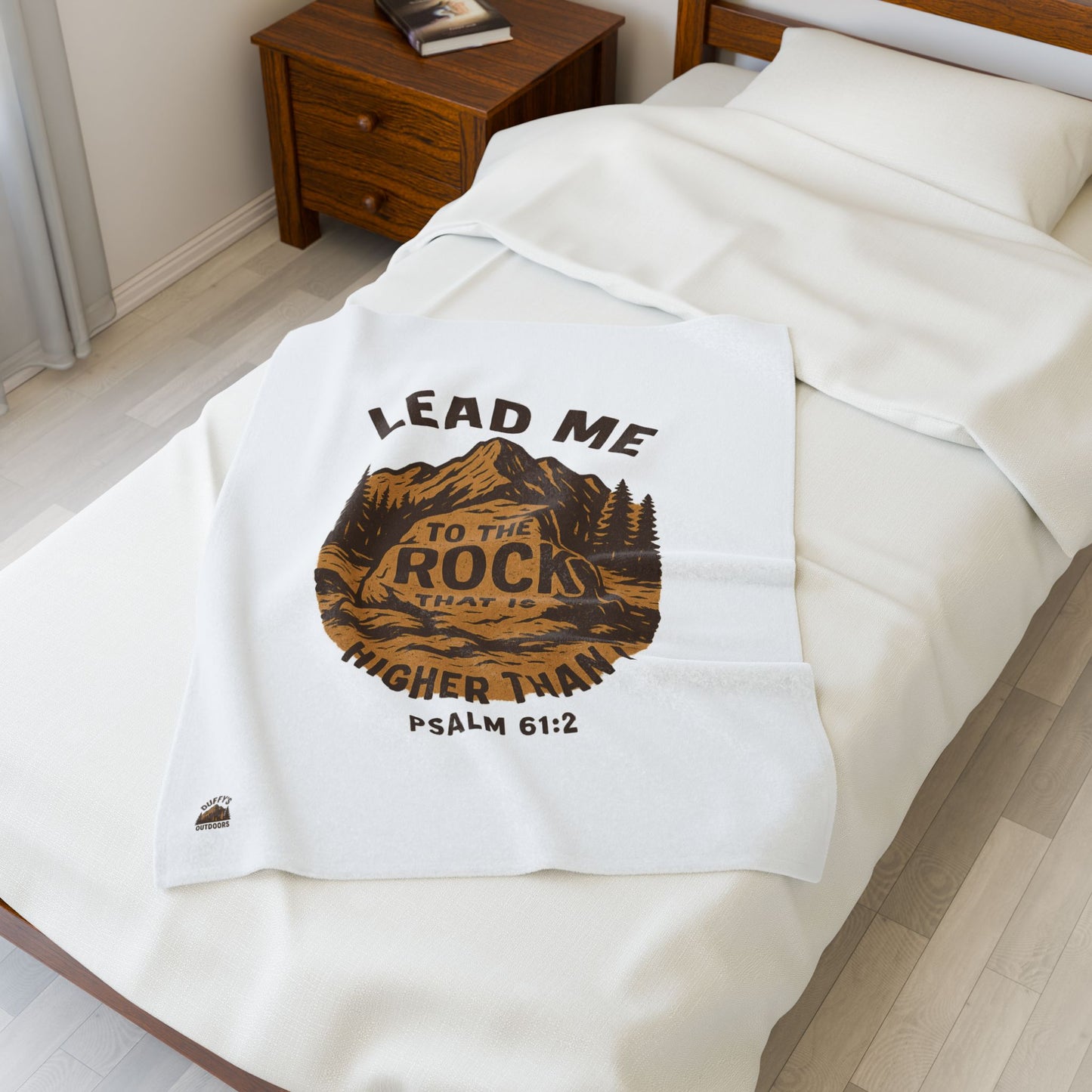 Lead me to the Rock - Blanket Throw