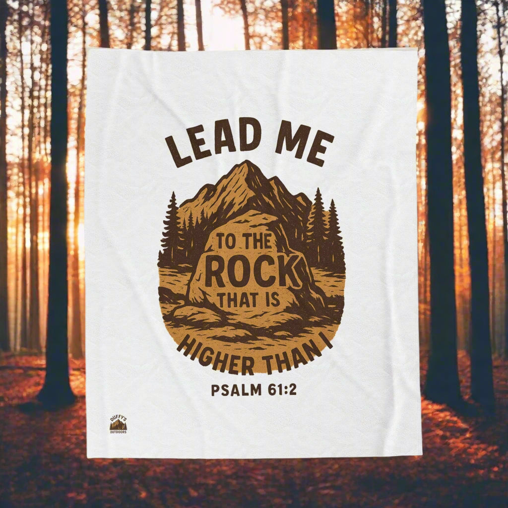 Lead me to the Rock - Blanket Throw