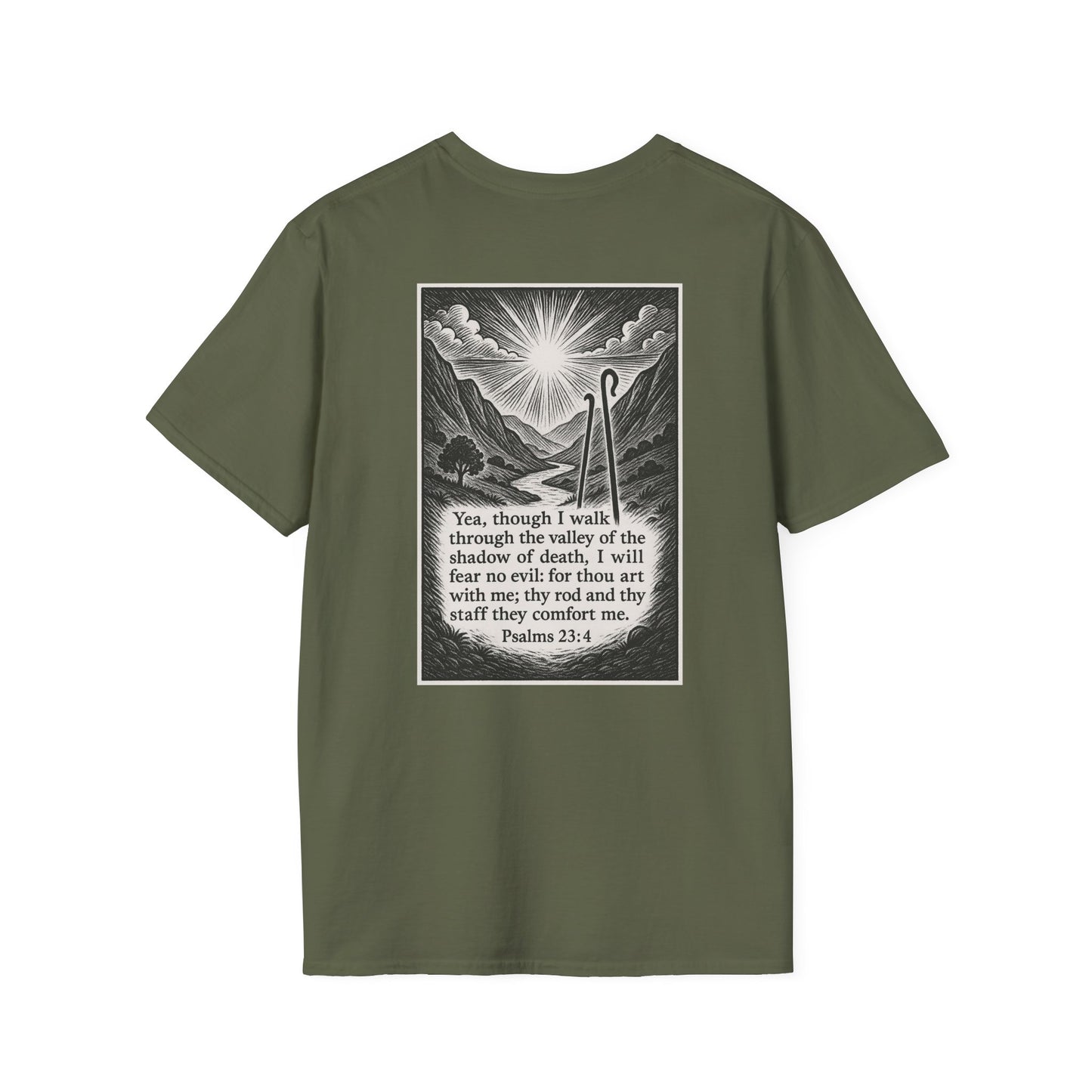 Psalms 23:4 - Unisex Softstyle T-Shirt