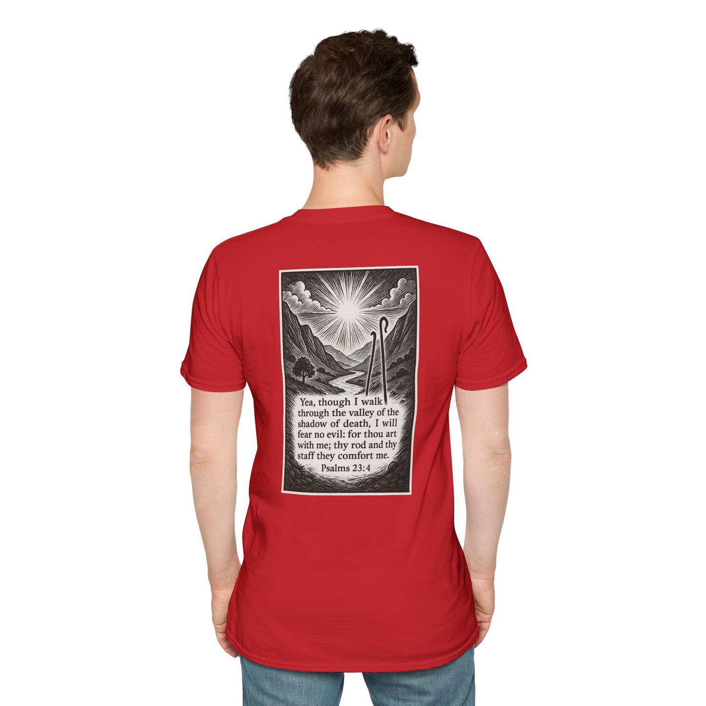 Psalms 23:4 - Unisex Softstyle T-Shirt