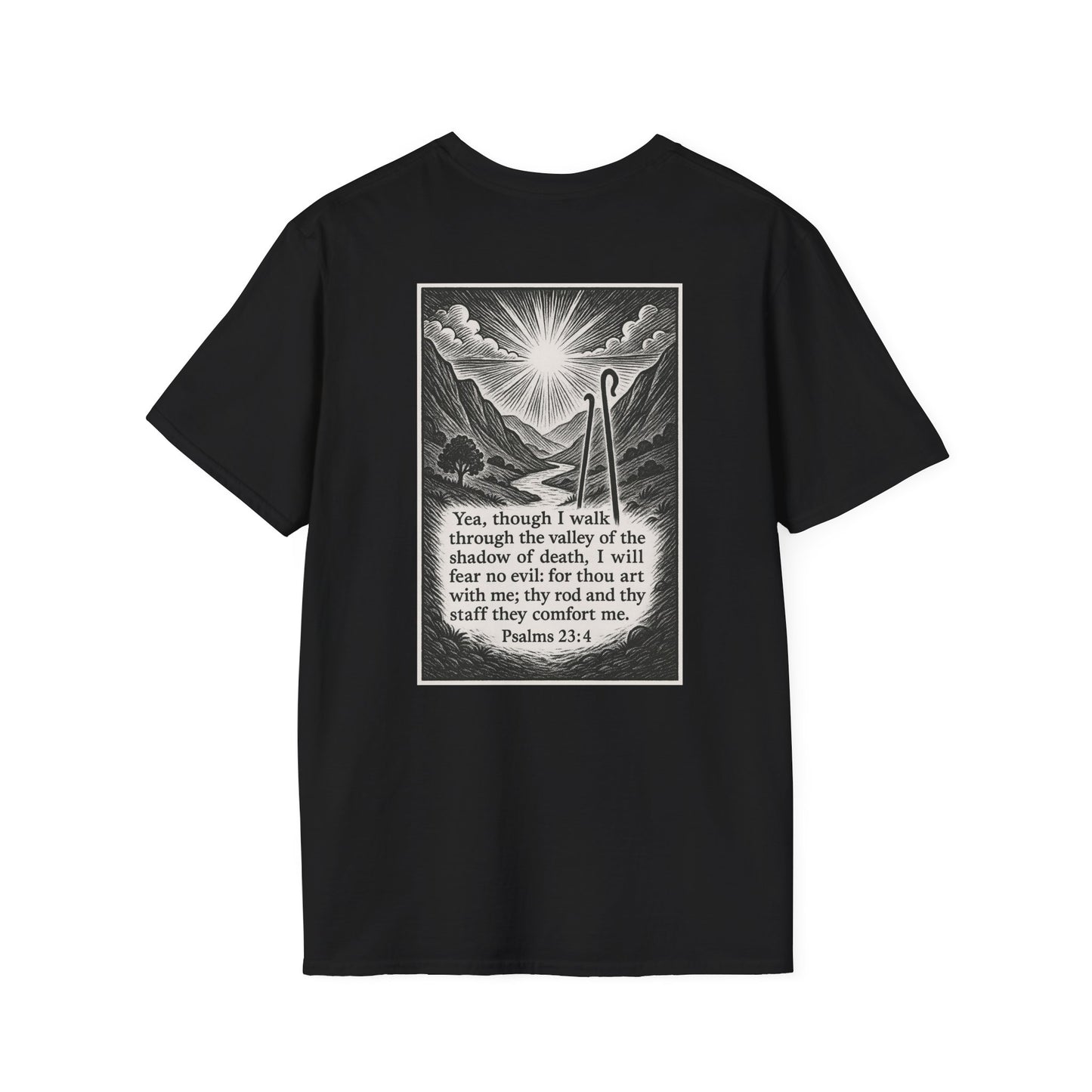 Psalms 23:4 - Unisex Softstyle T-Shirt