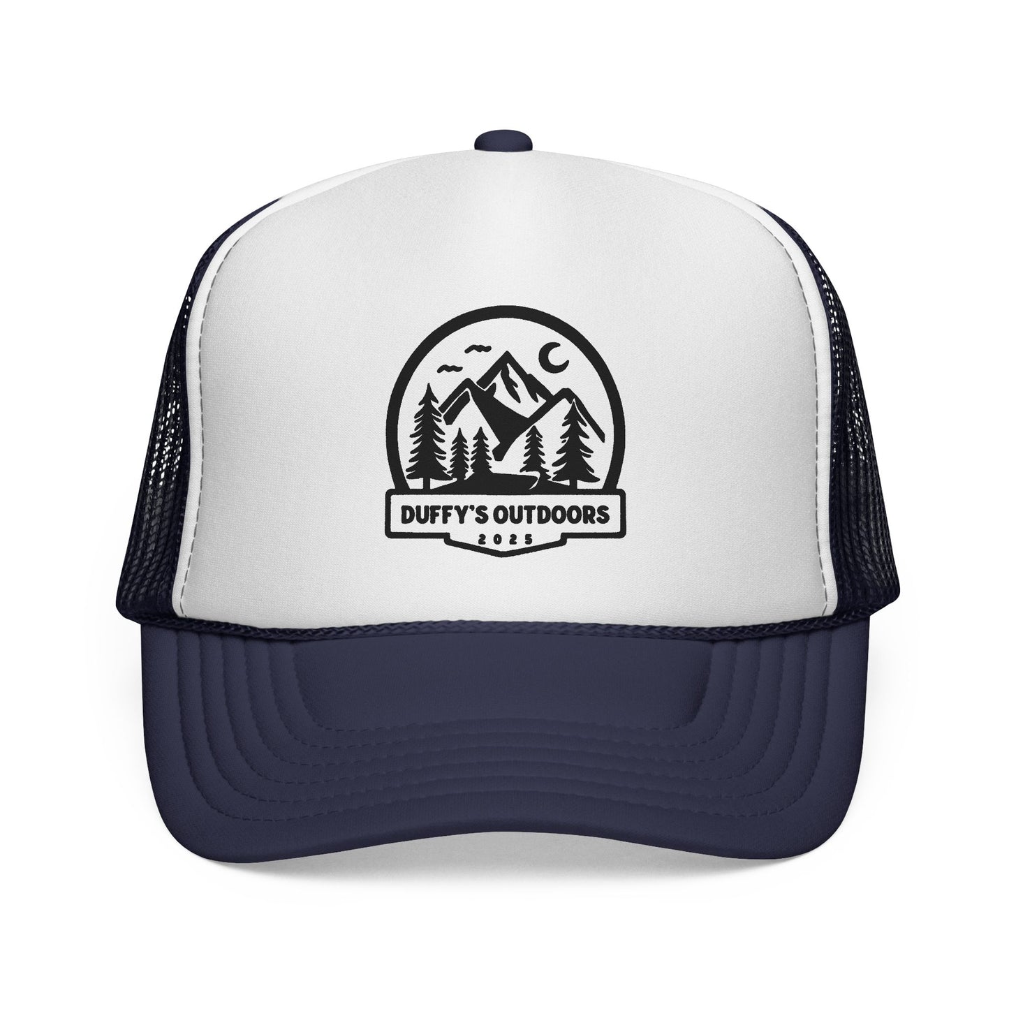 Outdoor Adventure Trucker Cap, Camping Hat, Hiking Gear, Nature Lover Gift, Duffy's Outdoors Cap, Summer Accessory