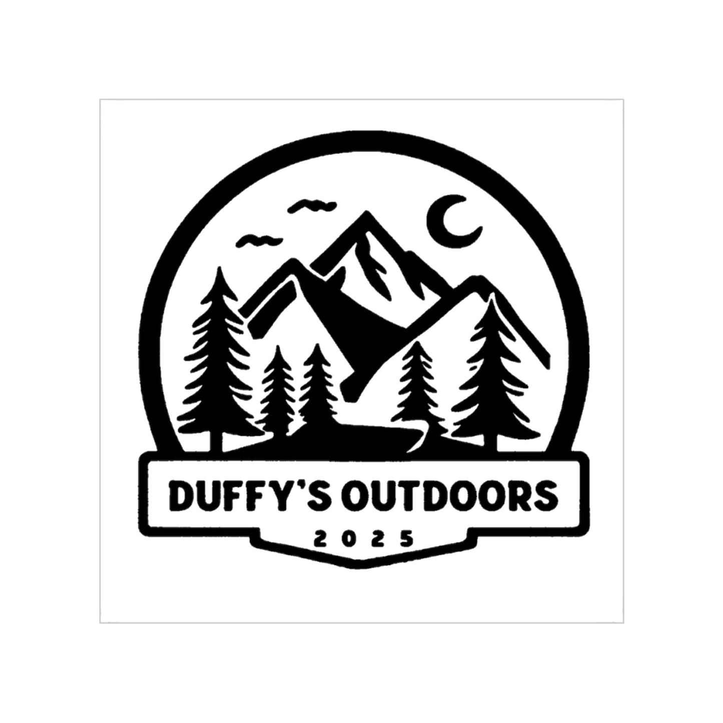 -Duffy’s Outdoors Transparent Outdoor Sticker