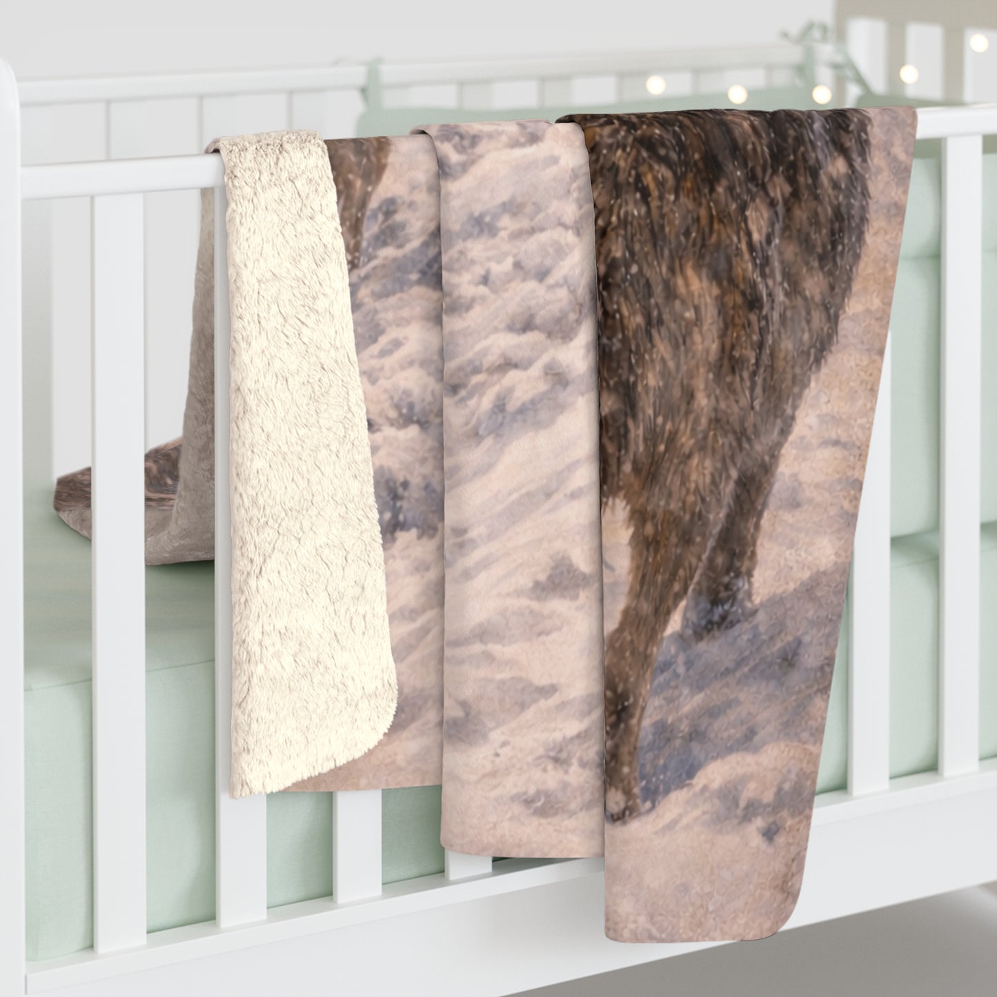 -Wolf Pack Sherpa Blanket