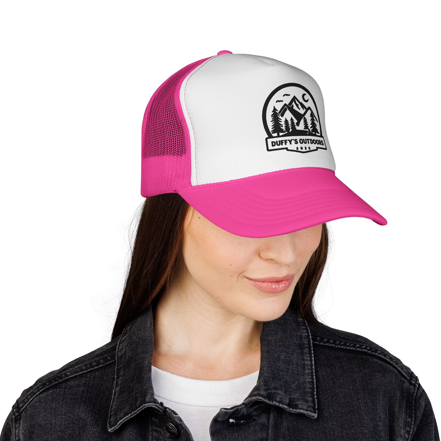 Outdoor Adventure Trucker Cap, Camping Hat, Hiking Gear, Nature Lover Gift, Duffy's Outdoors Cap, Summer Accessory