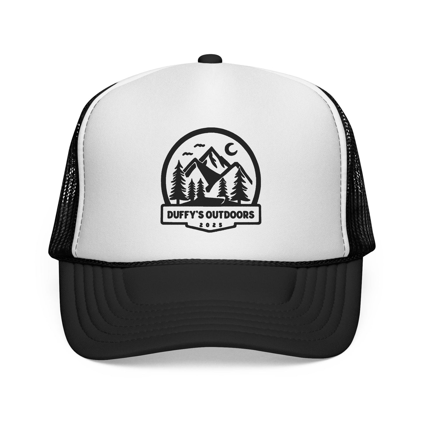 Outdoor Adventure Trucker Cap, Camping Hat, Hiking Gear, Nature Lover Gift, Duffy's Outdoors Cap, Summer Accessory