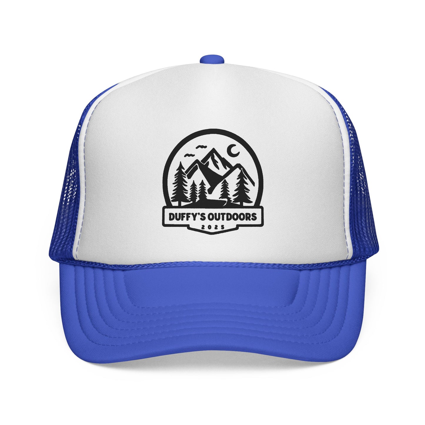 Outdoor Adventure Trucker Cap, Camping Hat, Hiking Gear, Nature Lover Gift, Duffy's Outdoors Cap, Summer Accessory