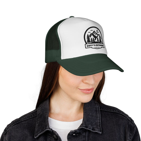 Outdoor Adventure Trucker Cap, Camping Hat, Hiking Gear, Nature Lover Gift, Duffy's Outdoors Cap, Summer Accessory