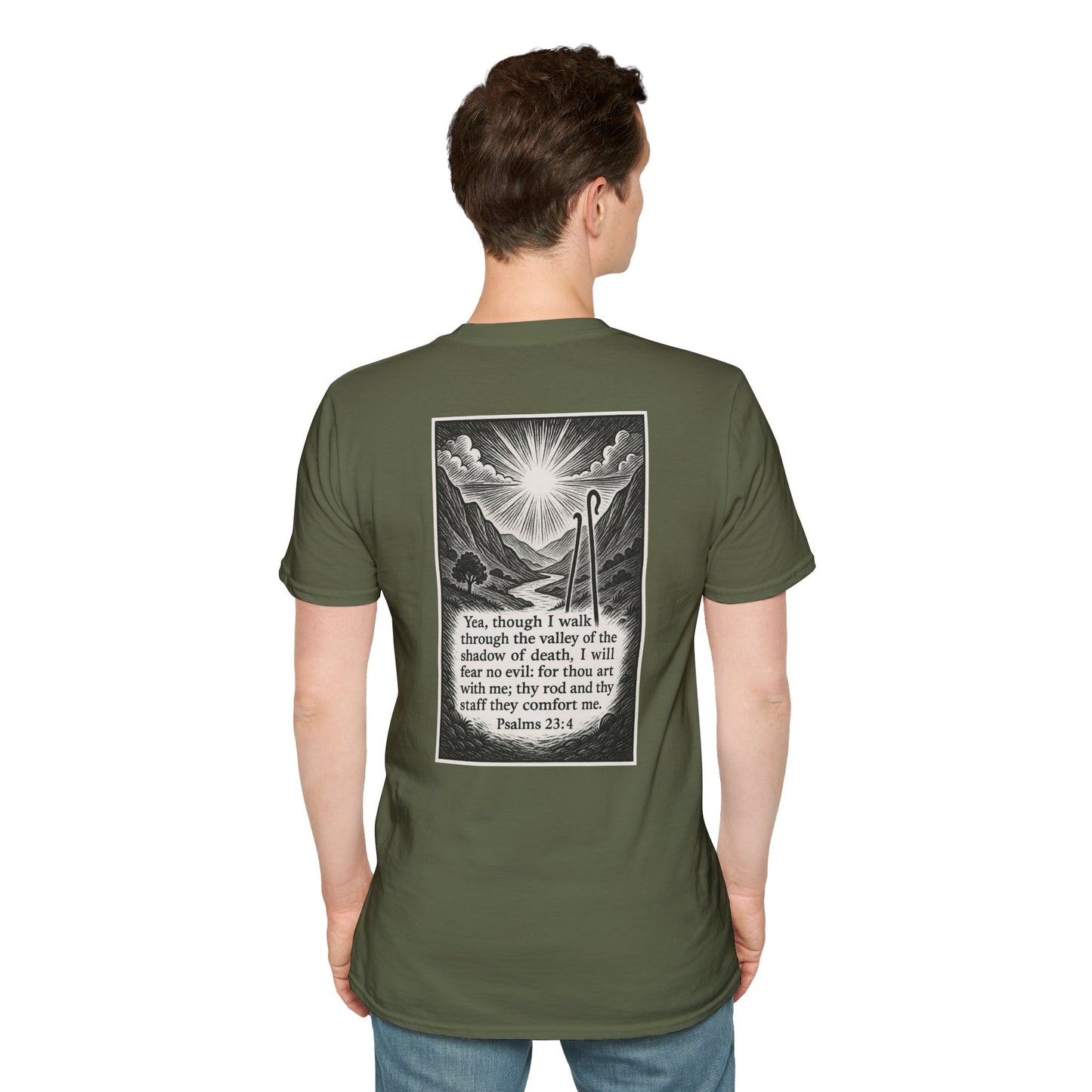 Psalms 23:4 - Unisex Softstyle T-Shirt