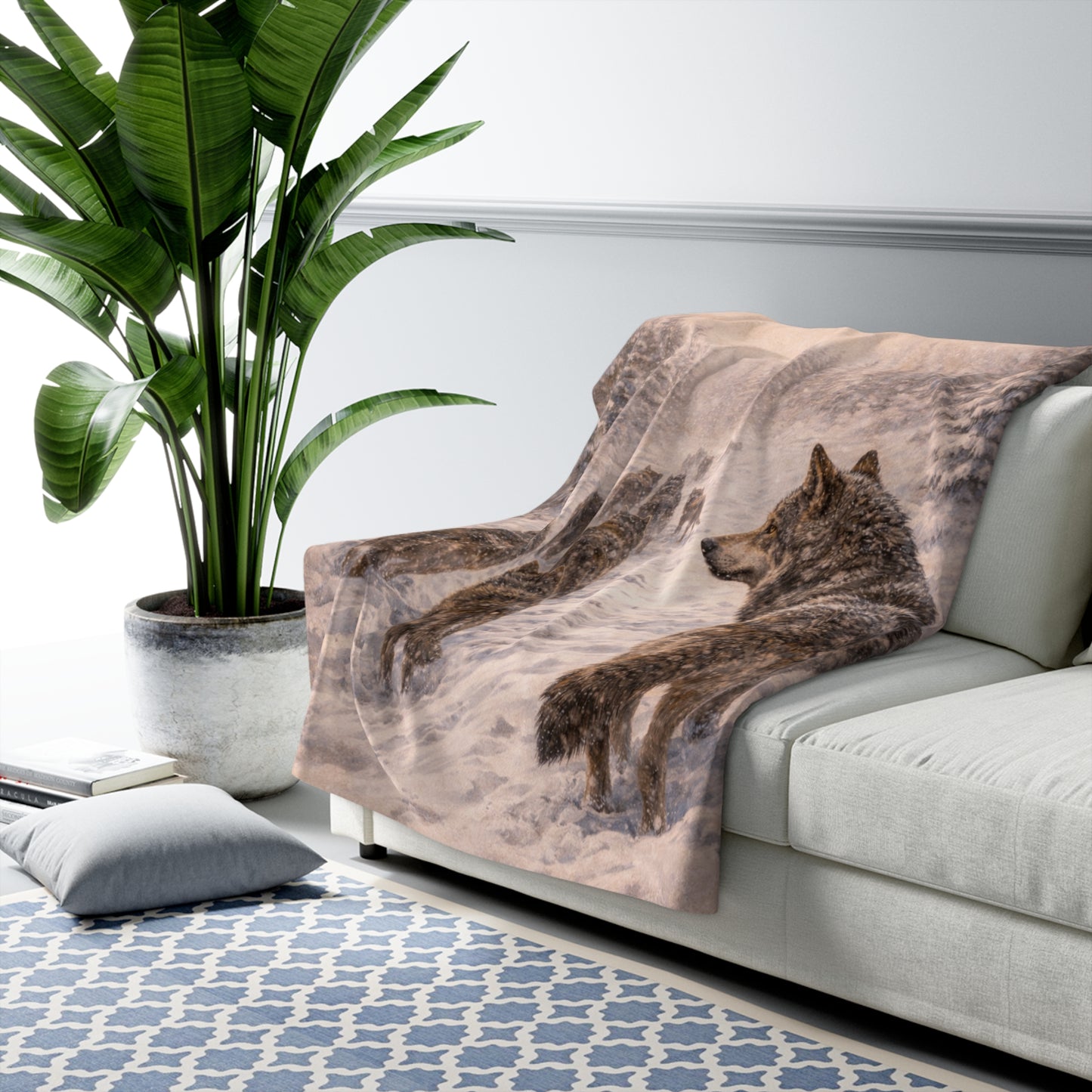 -Wolf Pack Sherpa Blanket