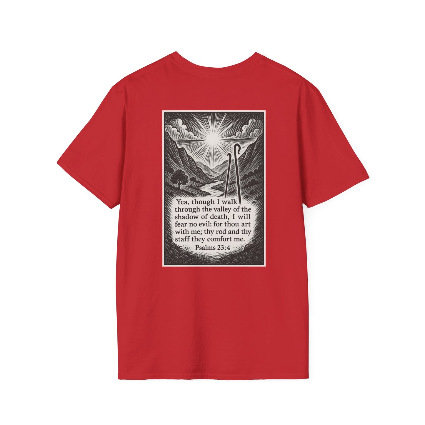 Psalms 23:4 - Unisex Softstyle T-Shirt