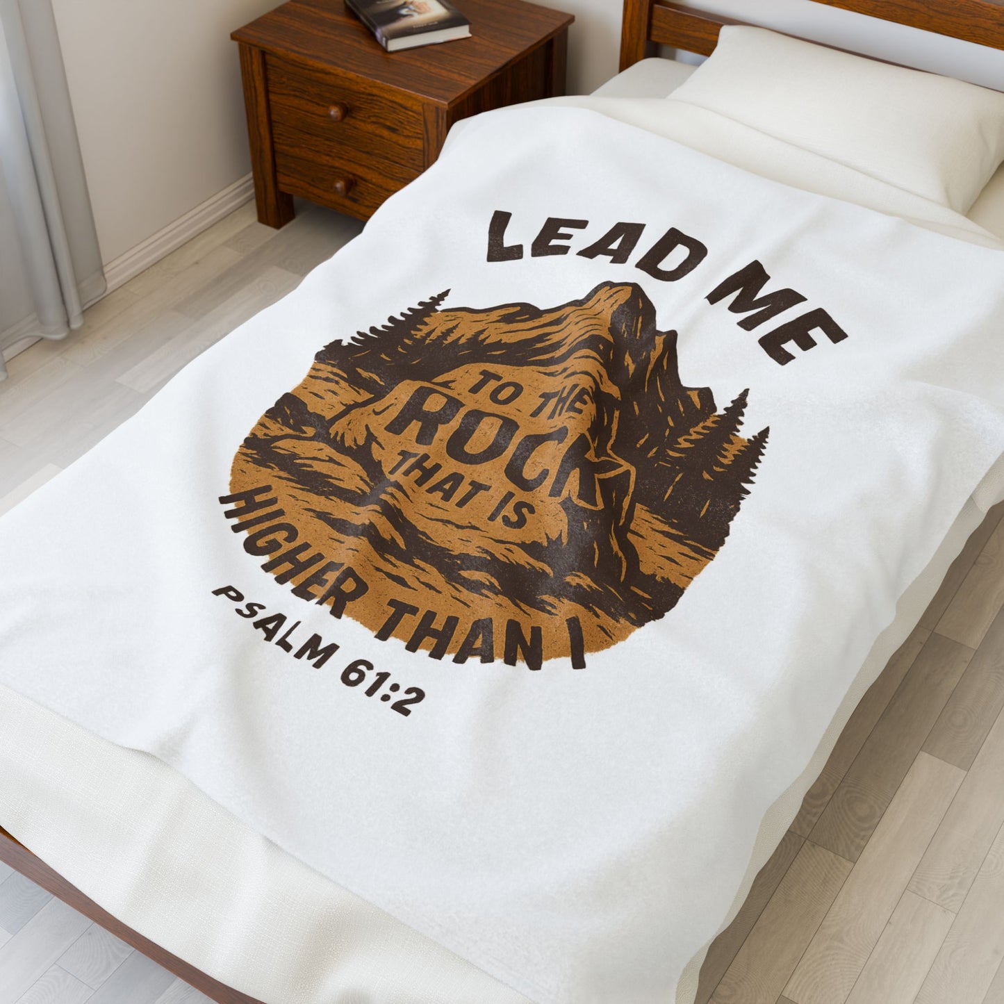 Lead me to the Rock - Blanket Throw