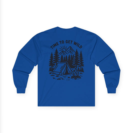 Long Sleeve Tee -  'Time to Get Wild'