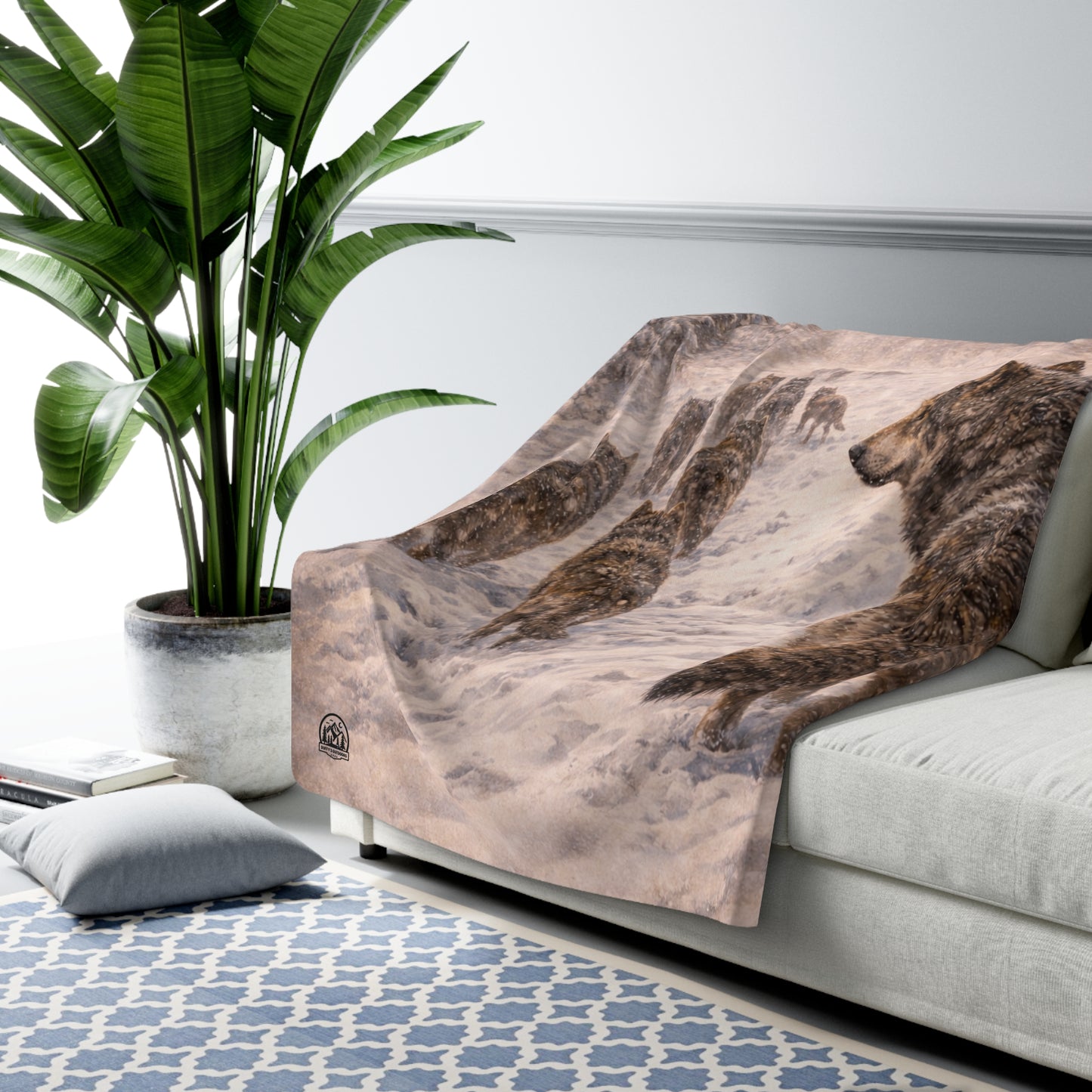 -Wolf Pack Sherpa Blanket