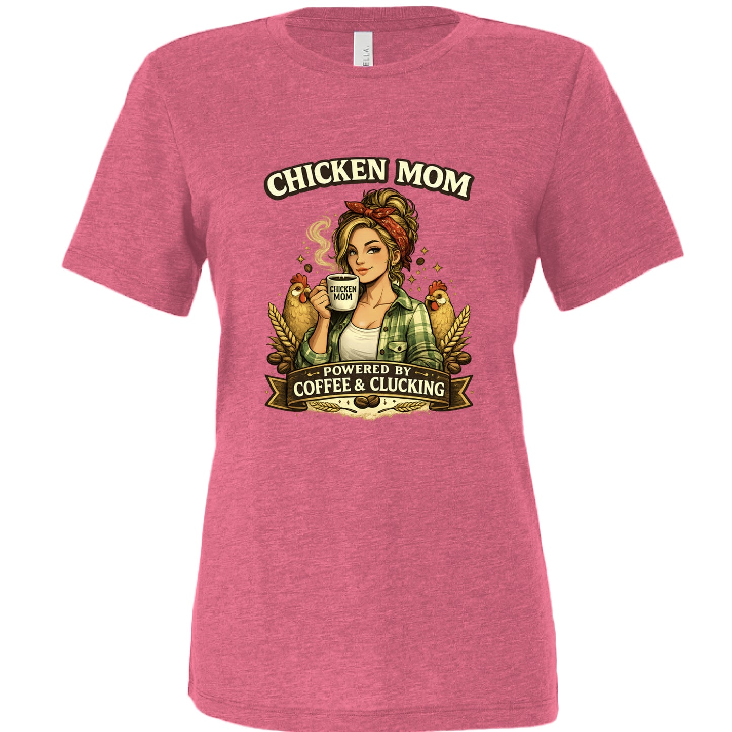 Char Pink Triblend - FRONT